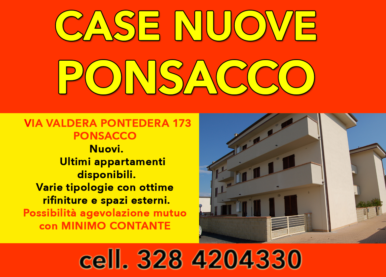 Case a Ponsacco in vendita, appartamenti nuovi